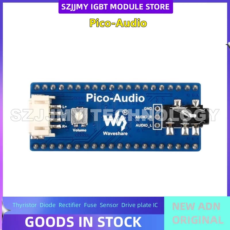 Raspberry Pi Pico Scheda di espansione audio Uscita Cuffie/altoparlanti Interfaccia I2S Stereo/campionamento NUOVO ORIGINALE IN MAGAZZINO