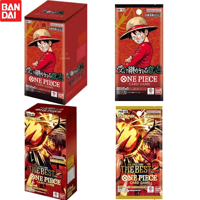 2025 Nuova carta da gioco BANDAI One Piece TCG PRB02 La migliore scatola booster Vol.2 Preordine sigillato giapponese OP13 che trasporta la sua volontà