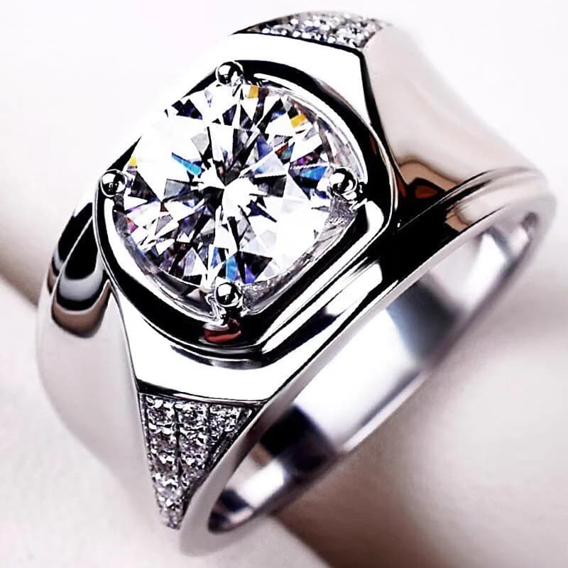 S925 silver trend neutral wind niche ring female, special-shaped irregular zircon jewelry, cold wind light luxury single ring