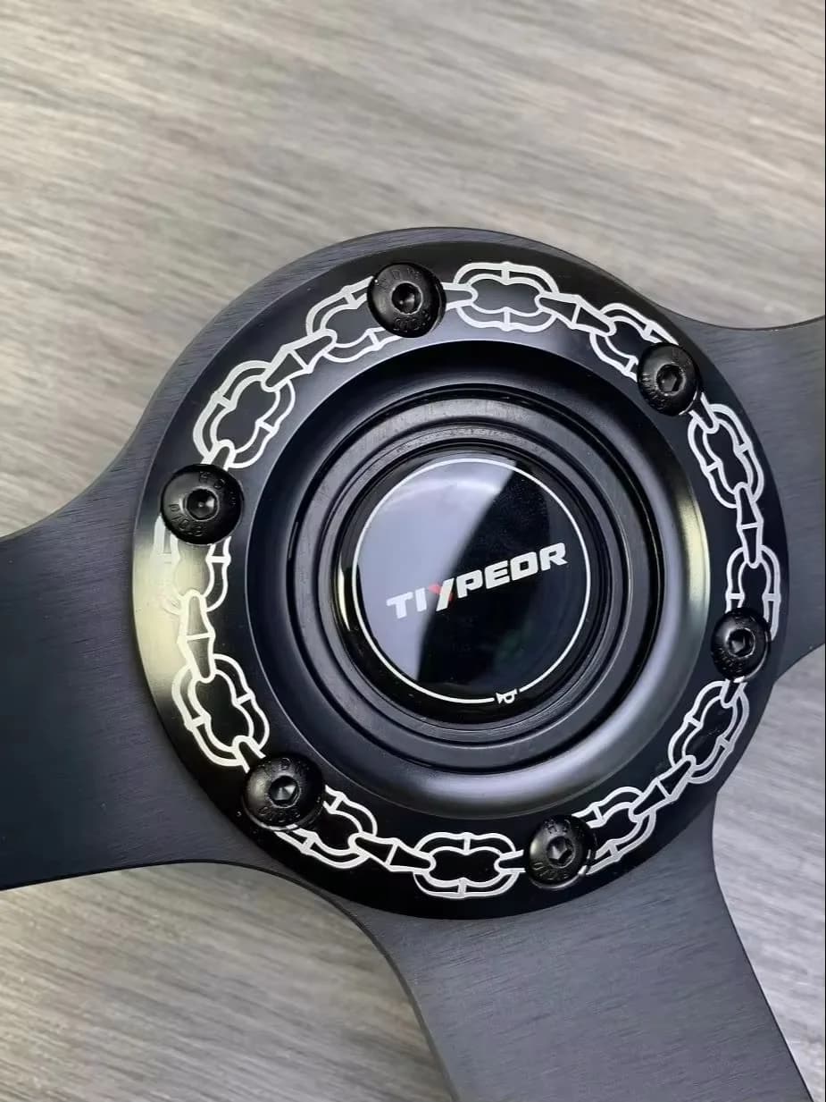 Accessori per Volante Stile JDM, Copertura Universale in Metallo per Volante da Drift