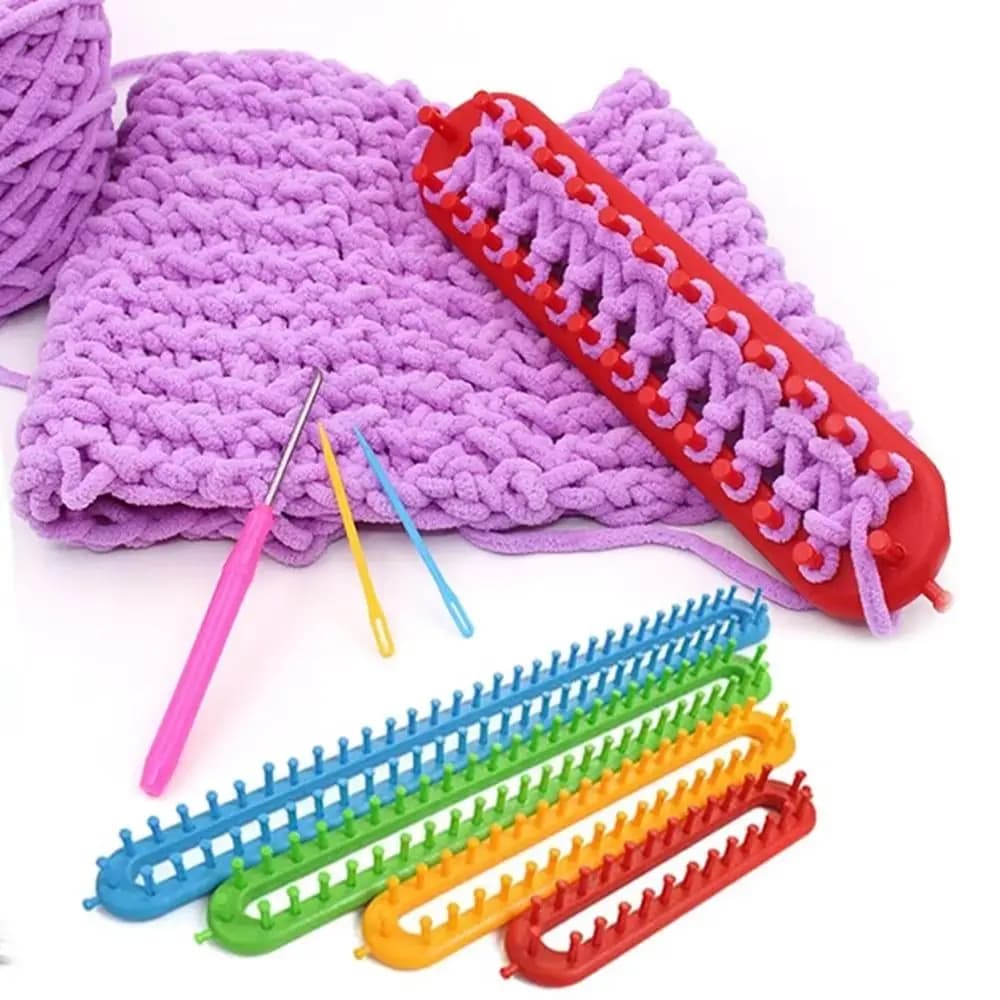 Durable 26/36/47/58cm Weaving Loom Knitting Kit DIY Handmade Craft DIY Machine Sewing Tools Rectangle Braiding Tool