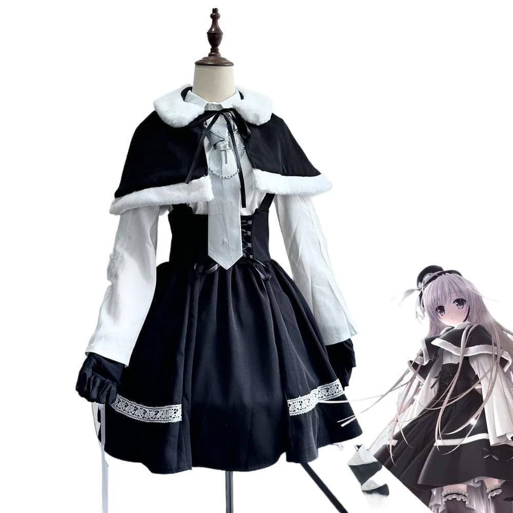 Costume Cosplay Anime Yosuga No Sora Kasugano Sora, Abito Invernale Carino per Donne, Outfit Quotidiano per Halloween, Comic Con, Feste in Maschera