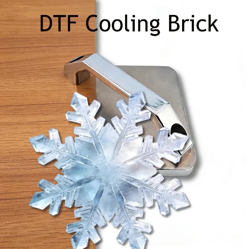 DTF Aluminium Cooling Block HTV Sublimation Heat Transfer Printing Fast Cool Down Easy Peel Off DTF Film Paper Cooler Brick