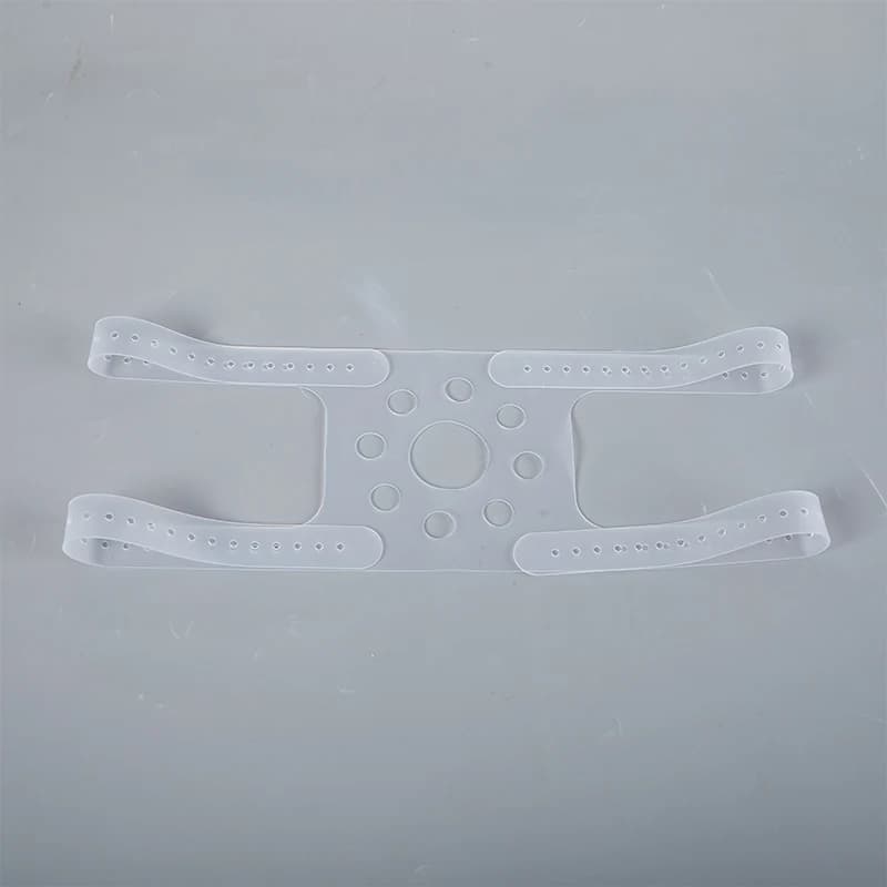 【1Pc Adjustable Silicone CPAP Replacement Strap Headgear Elastic Band Fixed Strap Respirator Mask Headband Head Strap】