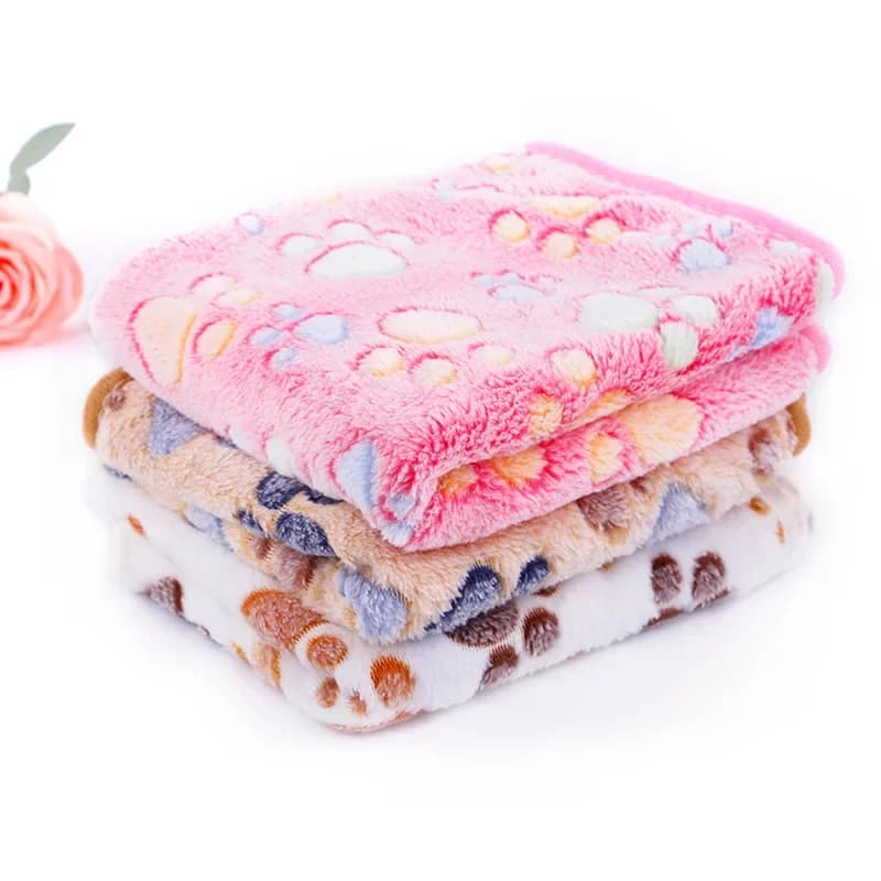 Coperta da letto invernale calda per animali domestici Coperta per cani reversibile in pile di corallo addensato per cani Coperta per cani morbida e accogliente Materasso per animali domestici