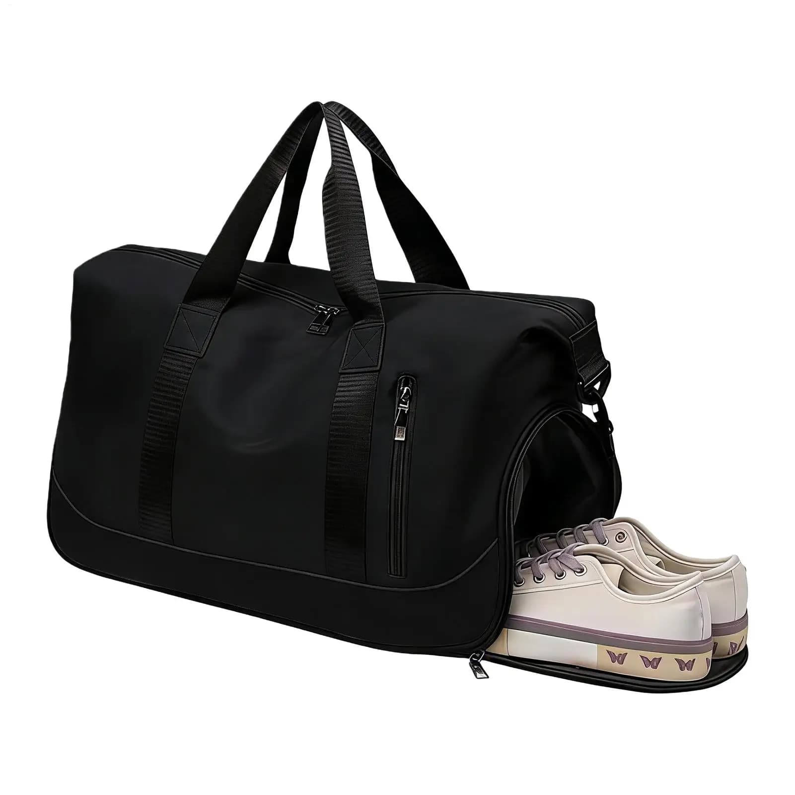 Borsa fitness 35L a tracolla con scomparto impermeabile, porta scarpe e porta abiti per donne, ragazze adolescenti, viaggi e yoga