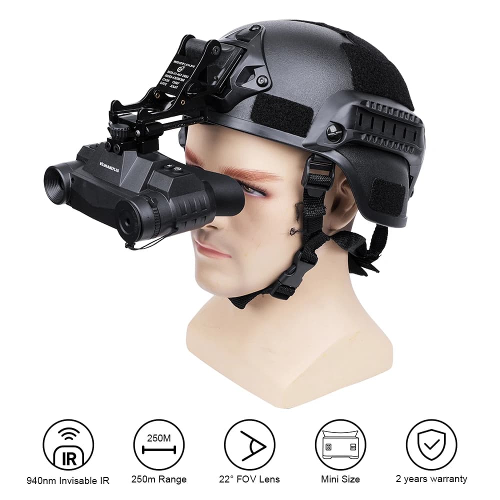G1 casco visione notturna occhiali NV binoculare 1920x1080P 940nm IR Head Mount oculare infrarossi Airsoft Night Vision occhiali dispositivo