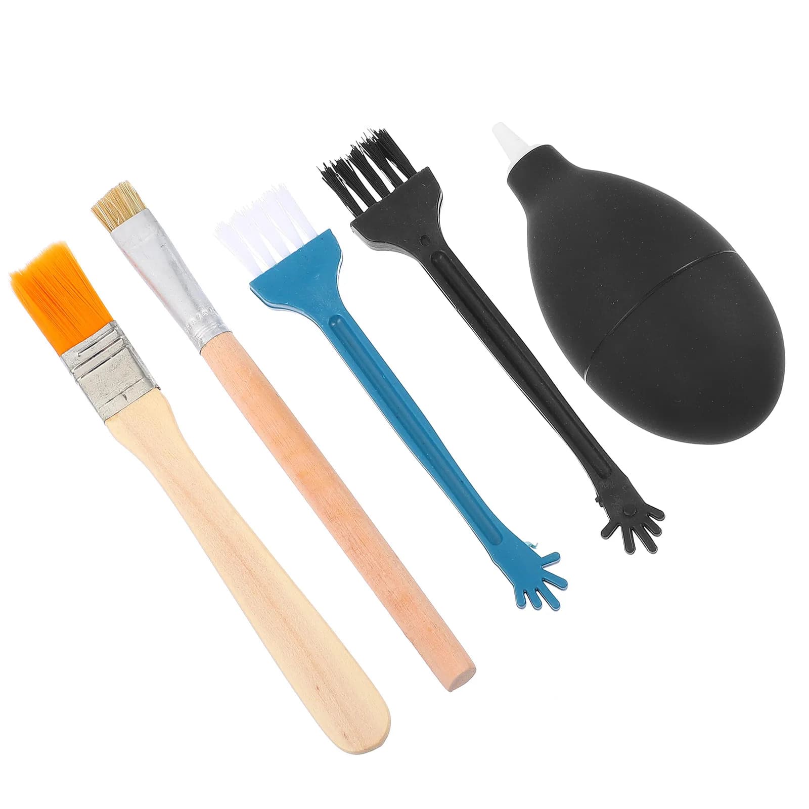 2 Set di Kit Professionali per la Pulizia di Cuffie, Include Soffiatore d'Aria e Spazzola per la Pulizia di Cuffie e Pad per Saldatura