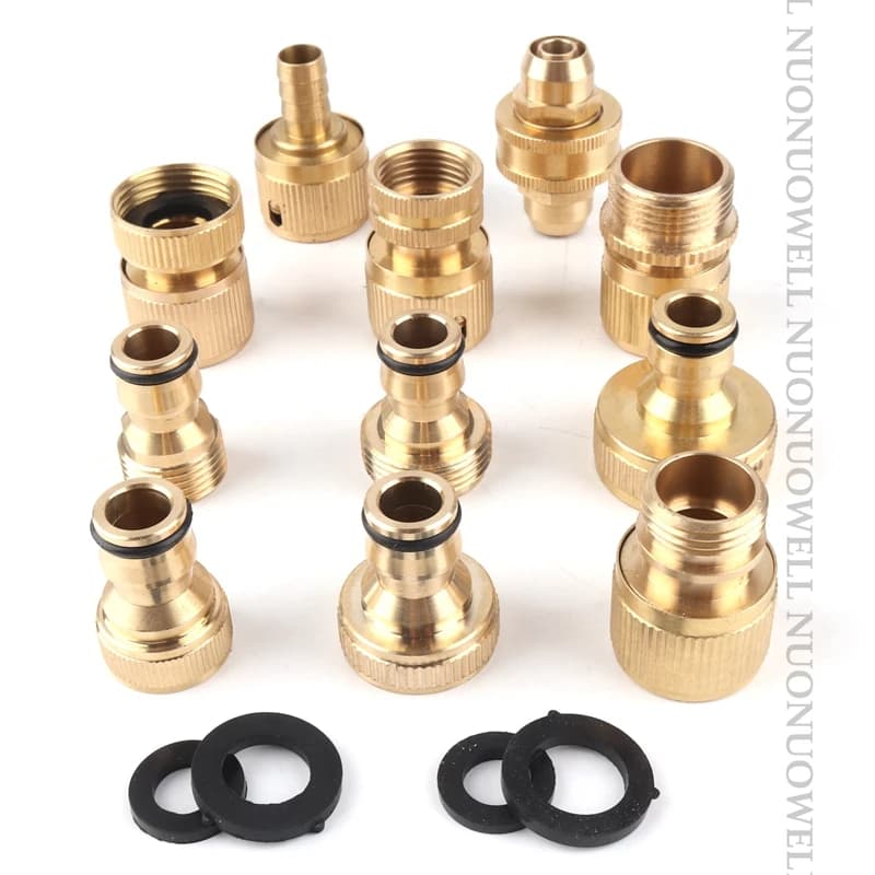 1pc filettatura di rame connettore rapido acqua da giardino connettore adattatore rubinetto acqua da giardino connettori terminali tubo flessibile