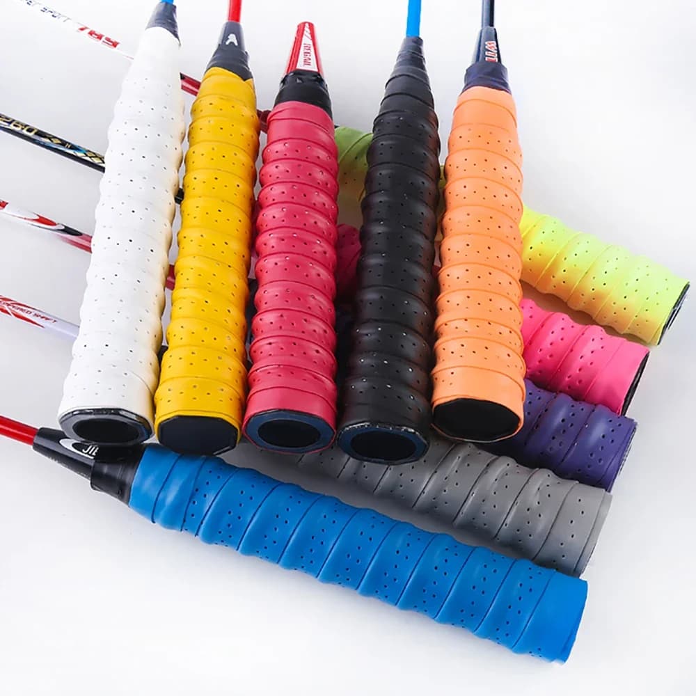 2 Pieces Non-slip Ribbon Absorbent for Tennis Rackets, Fishing Rods, Badminton, Squash, Wheelchair for Open Sports