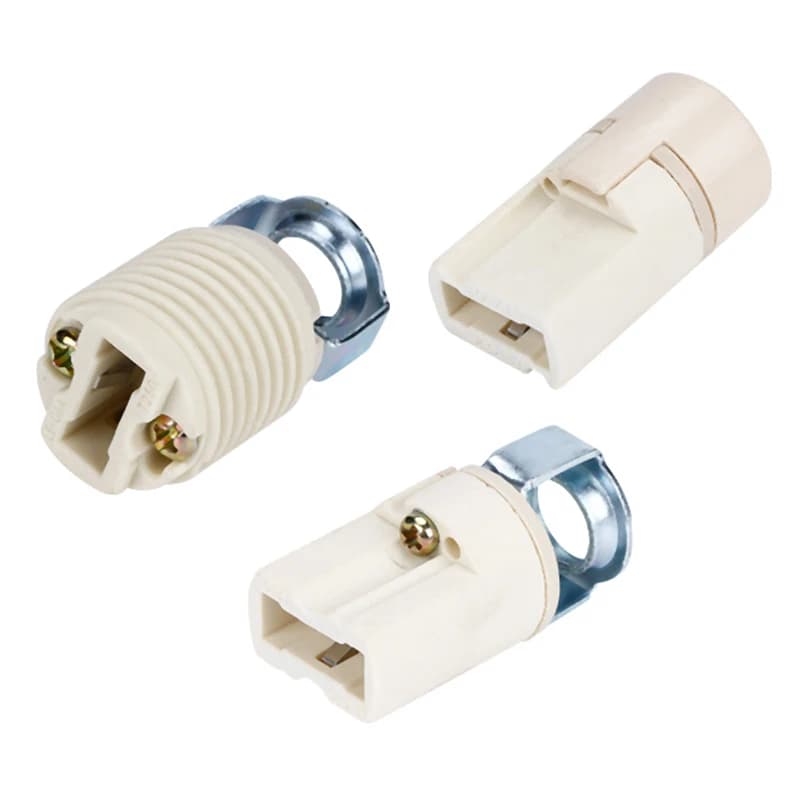G9 Vite Portalampada in ceramica leggera fai-da-te Base per lampadina a LED da pavimento per tavolo domestico per presa di conversione testa accessorio per illuminazione