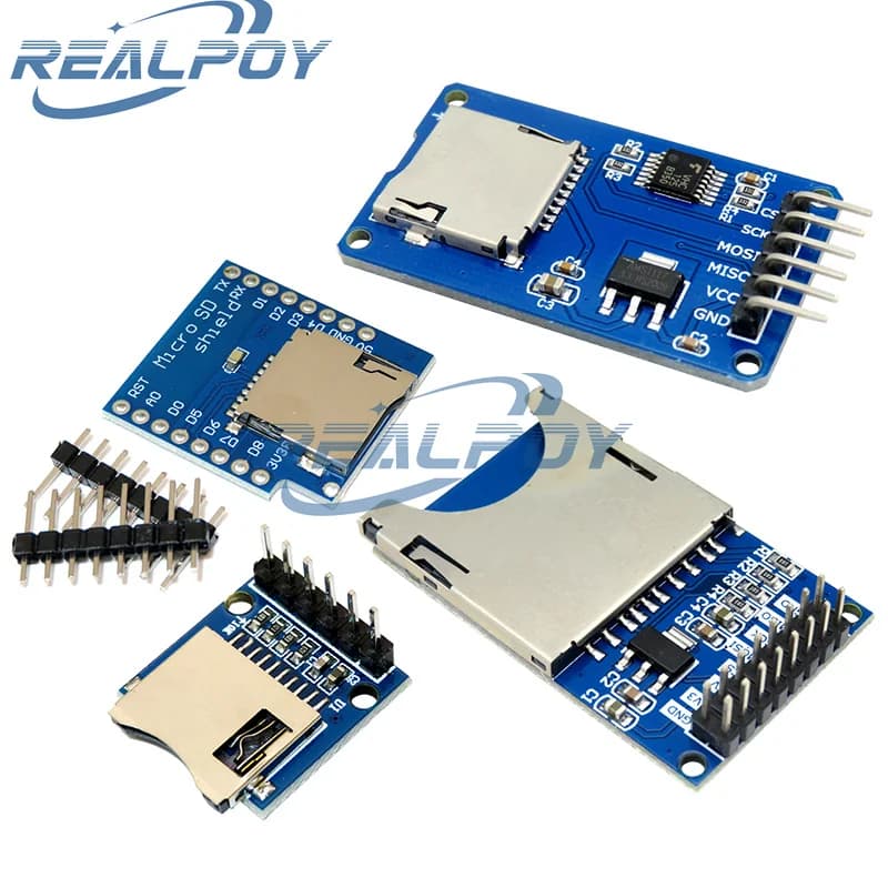 Modulo scheda Mini TF D1 Scheda di espansione archiviazione Micro SD Modulo scudo di memoria scheda Mini Micro SD TF con pin per Arduino ARM AVR