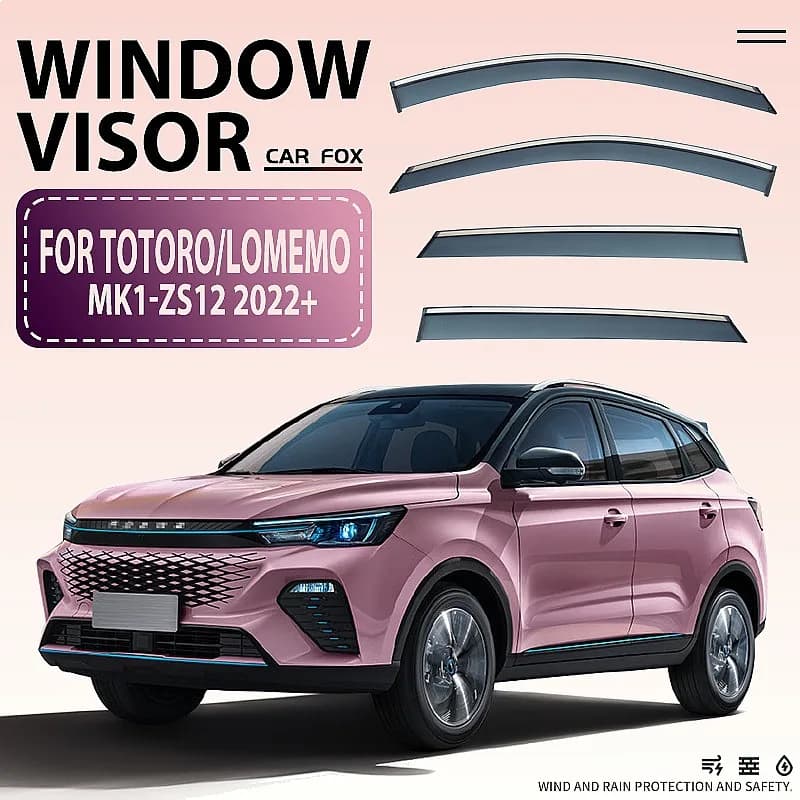 Per ROEWE Totoro Lomemo: Deflettori Antipioggia e Parasole per Finestrini Auto, Tendalino Laterale, Protezione Vento, Accessori Auto