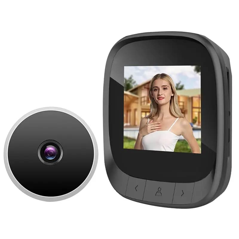 A99E-Smart Visore Digitale per Porta con Telecamera di Sicurezza e Schermo da 2,4 Pollici, Batteria al Litio Integrata