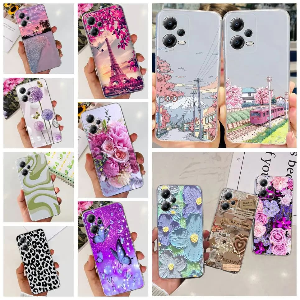 Custodia morbida per Xiaomi Poco X5 Pro custodie Cover trasparente fashion Pating Print paraurti posteriore per Xiomi PocoX5 5G X5Pro Rubber Etui