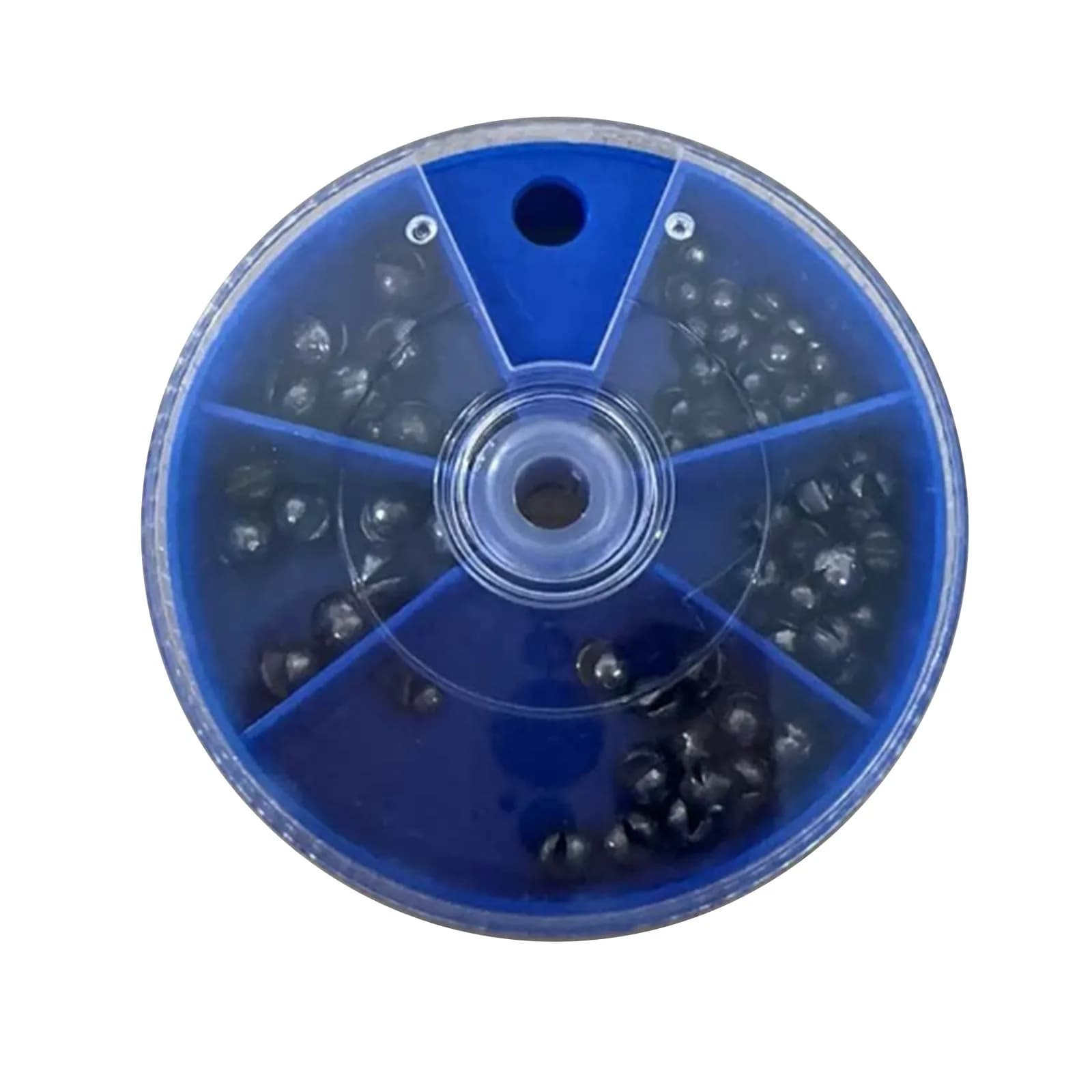 Ice fishing gear box with round compartments, split type, for storing pipes, ideal for winter fishing on ice and outdoor raft fishing 2026