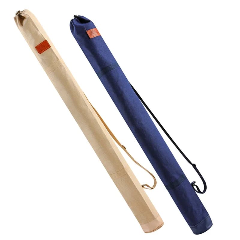 Borsa per Canna da Pesca in Tela 120/130/140CM, Impermeabile, Custodia per Attrezzatura da Pesca e Ombrello, Pieghevole e Portatile con Tracolla