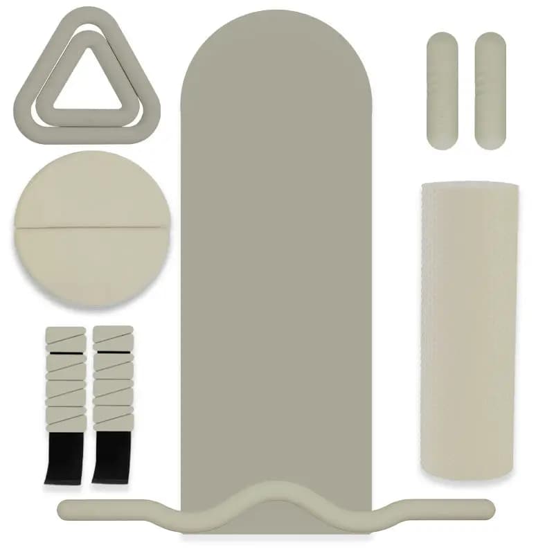 Palestra per famiglie Yoga Pilates Set fitness Peso libero Allenamento della forza Manubri in silicone Anelli di resistenza Barre per bilanciere per sollevamento pesi