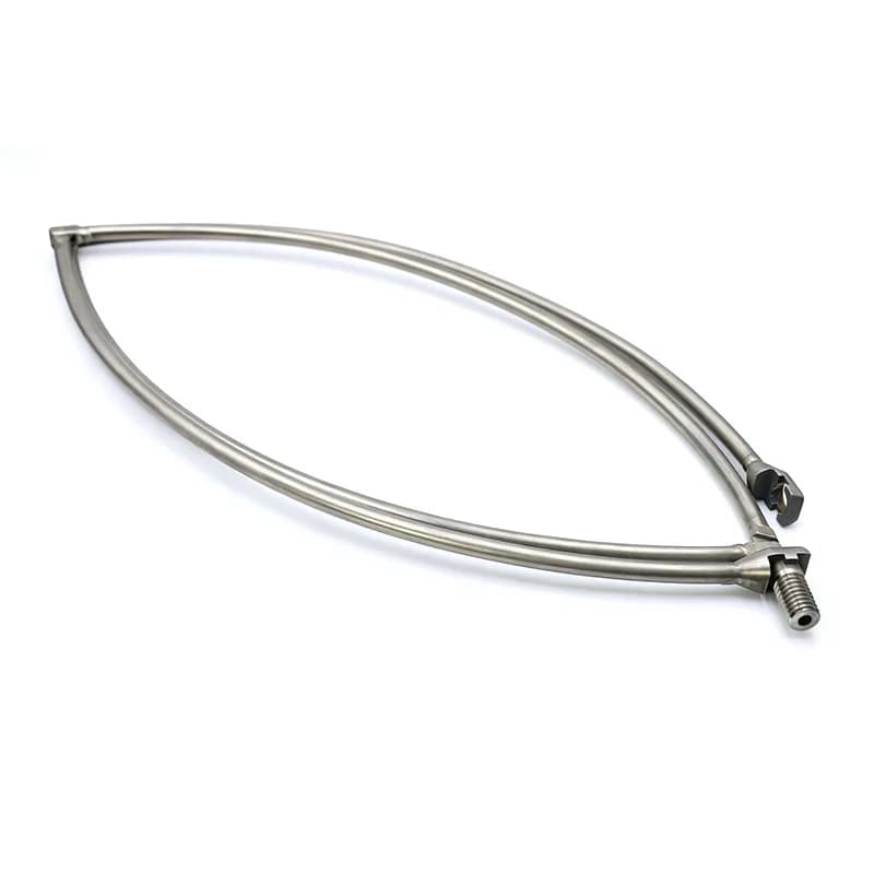 Titanium alloy ring fishing nets 8mm Scooping up fish dip net circle foldable