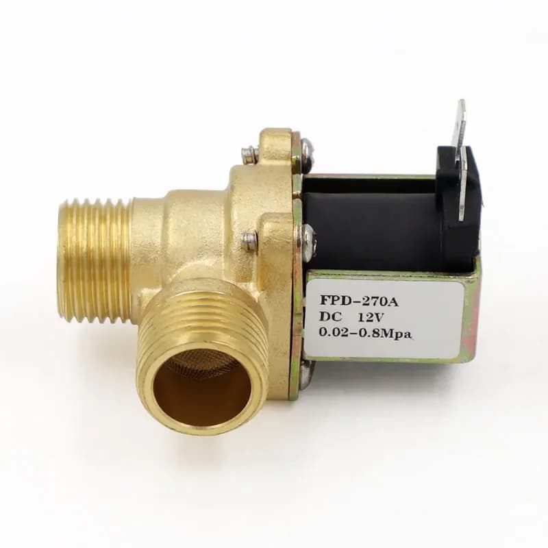 Hot 220V DC 12V 24V DN15 G1/2 Ottone Elettrovalvola Elettrica Normalmente Chiusa Interruttore di Ingresso Acqua con Filtro