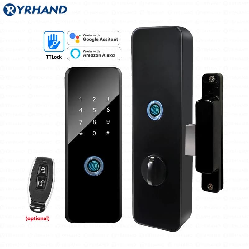 Ttlock App fechadura eletronico digital Waterproof Double Sided Fingerprint Intelligent con Aleax Google Home Smart Door Lock
