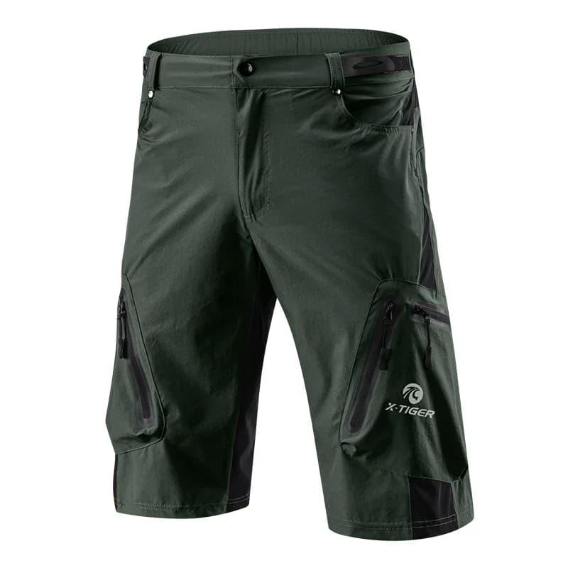 Men's cycling shorts X-Tiger with gel padding 5D Cycling underwear Downhill shorts for mountain bike Outdoor wide MTB bike shorts
