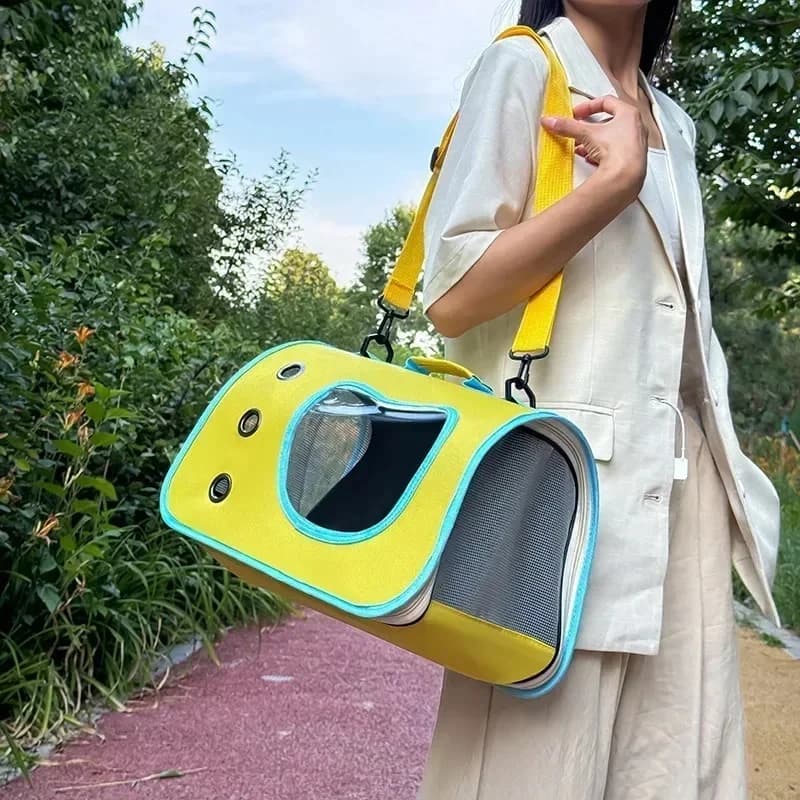 Foldable Lightweight Breathable Portable Pet Shoulder Carrier Bag for Small Dogs Cats Kittens Daily Outdoor Travel