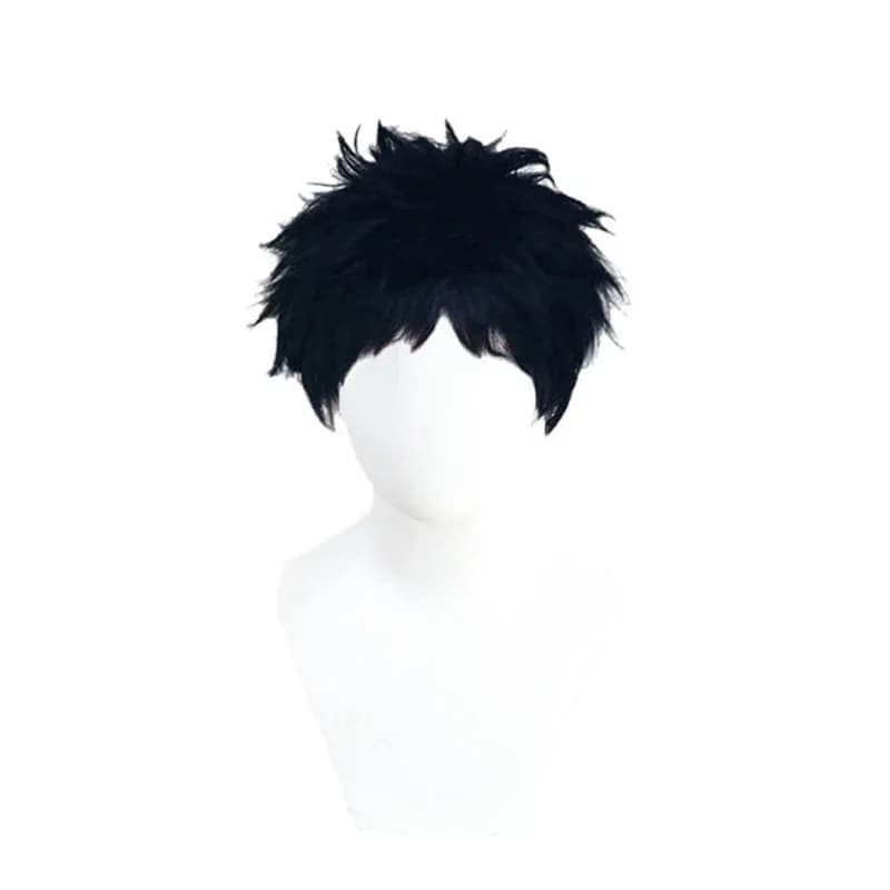 Anime My Dress-Up Darling Black Synthetic Fiber Male Cosplay Wig Bag House Akashi Male Cosplay Wig