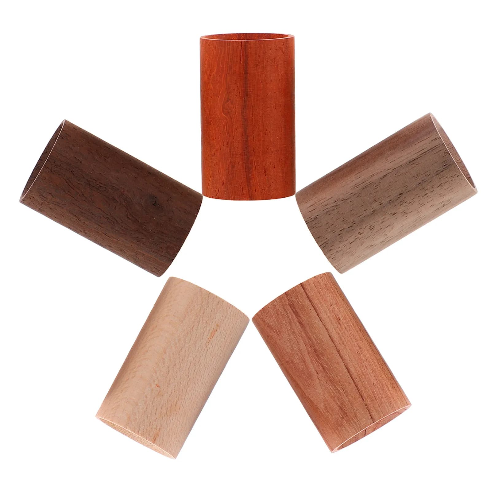 5Pcs Wooden Aromatherapy Diffuser for Essential Oils Small Round Beech Wood Diffuser Car Home Office Desk Air Freshener