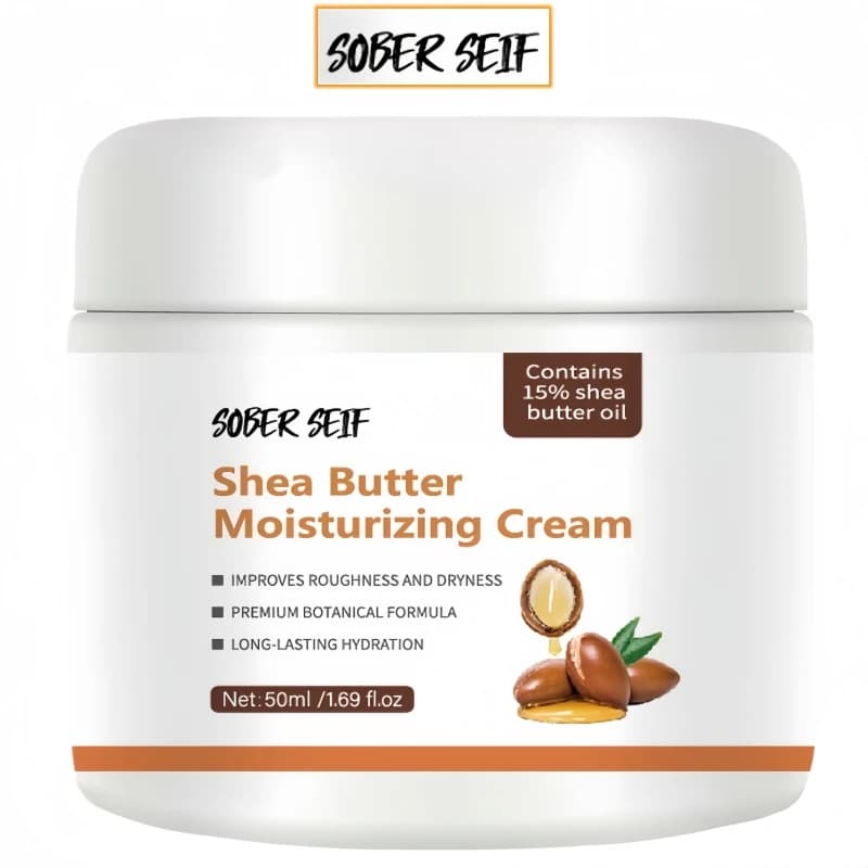 Shea Butter Ceramide Hyaluronic Acid Body Cream 72H Hydrating Gentle Body Lotion Travel Portable Daily Skincare Valentine Gift