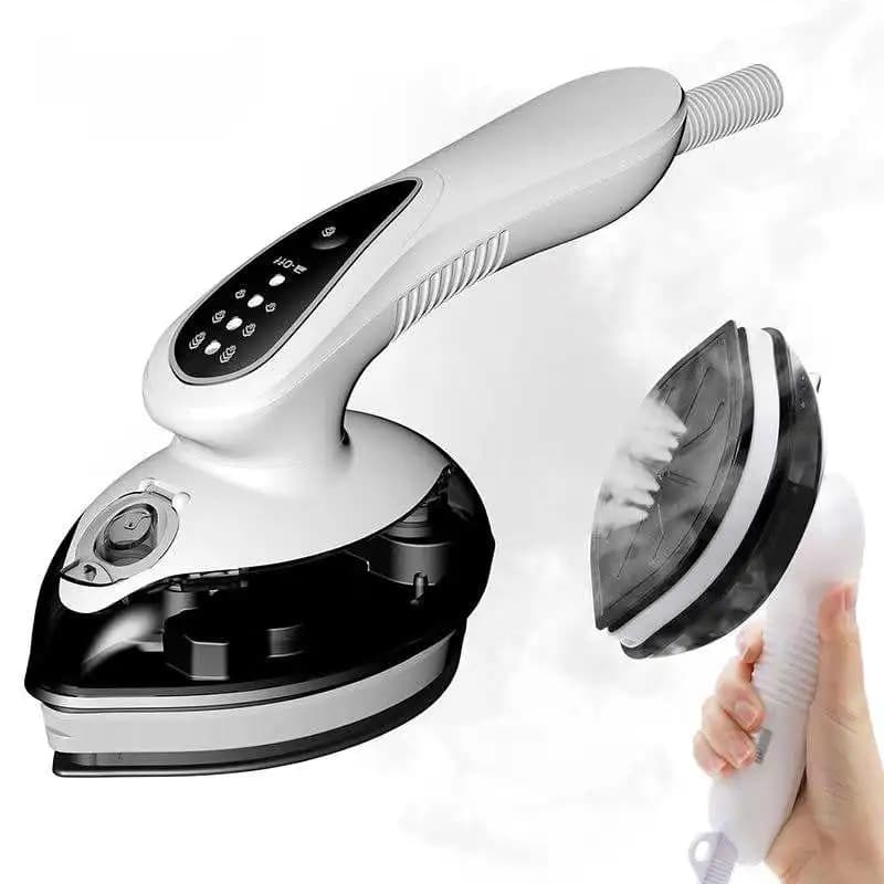 Mini ferro da stiro a vapore 110 V/220 V - 90 ° Vaporiera girevole per indumenti da viaggio con 3 ingranaggi a vapore, strumento portatile per stirare i vestiti per la casa