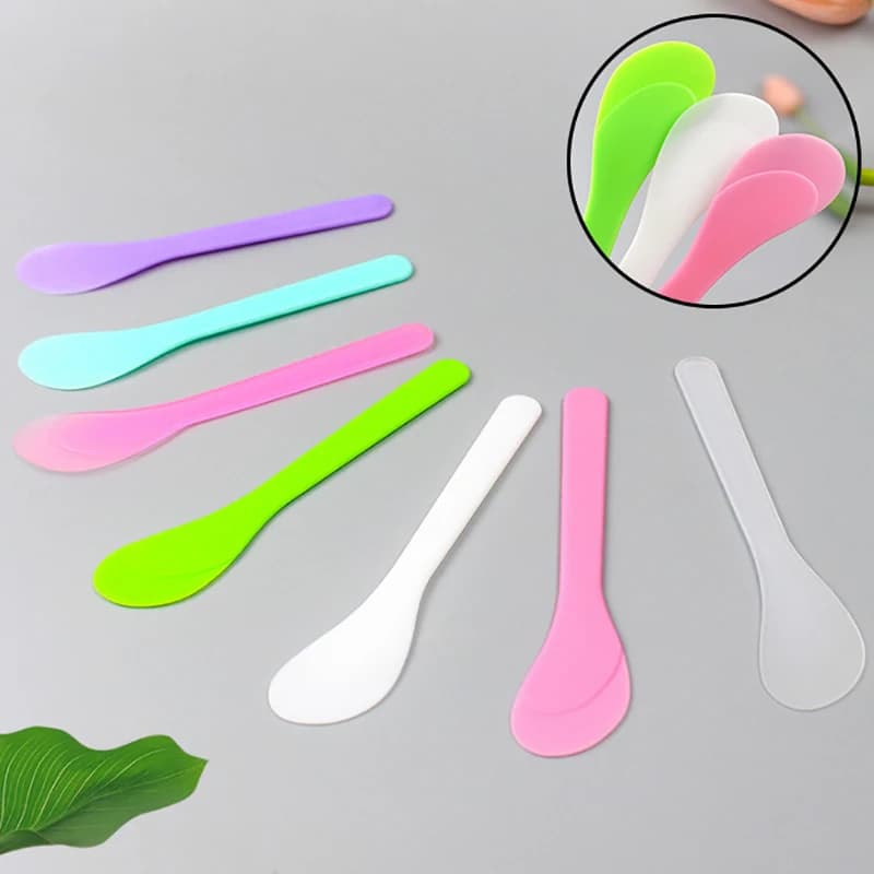 10 Pz/lotto PP Mask for Cosmetic Face Bastone Spatula Scoop FAI FROM TE Mask for Face Beauty Knitting Fango Sticks Mixing Tools Makeup Tools