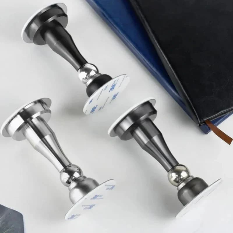 Strong Magnetic Stainless Steel Door Stopper: Heavy-Duty Bedroom Door Holder for Home Security