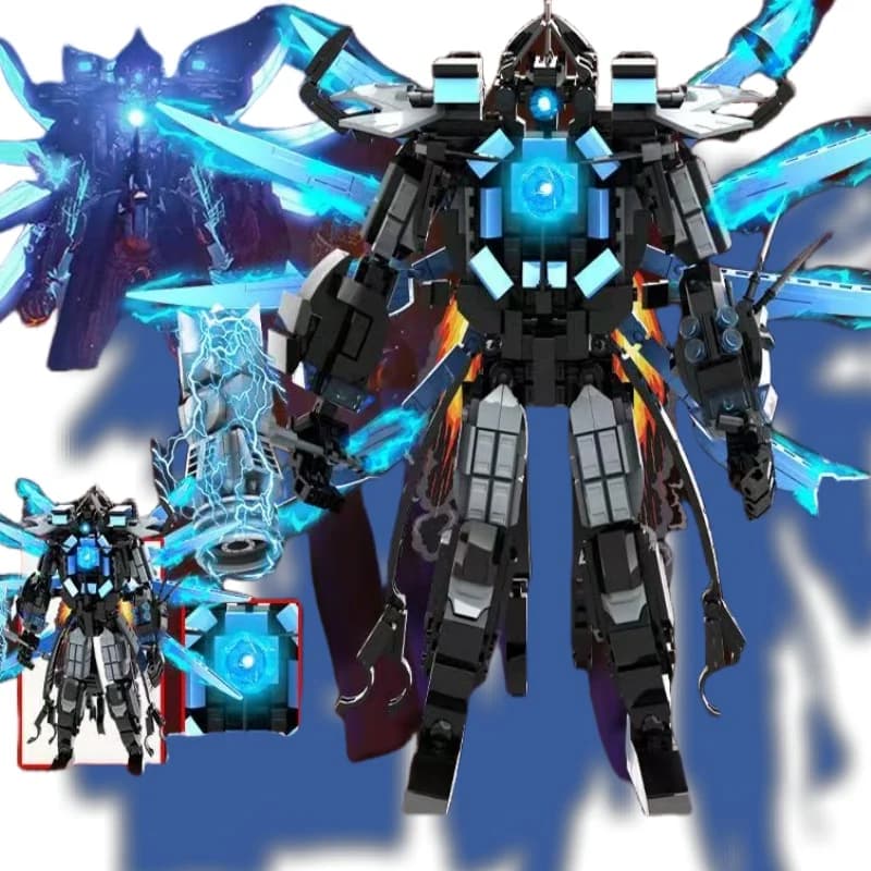 Nuovo Cattivo Principale Skibidi Toileted Building Block Titan Light Wing Espandere VS TV Parassitic King 6.0 Mattoni Modello Giocattoli per il Regalo Del Capretto