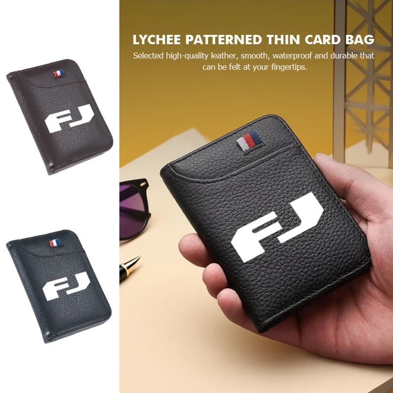PU Leather Man Women Travel Passport Holder Credit Card Holder Case Wallet For Toyota FJ Cruiser 2006 2007 2012 2014 2016 2017