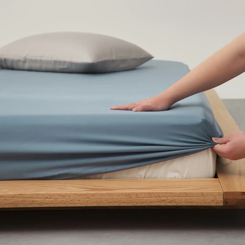 1pc Summer cool feeling fitted sheet 100% lyocell deep poceket mattress cover 137*191cm bedspread silky comfortable bed sheet