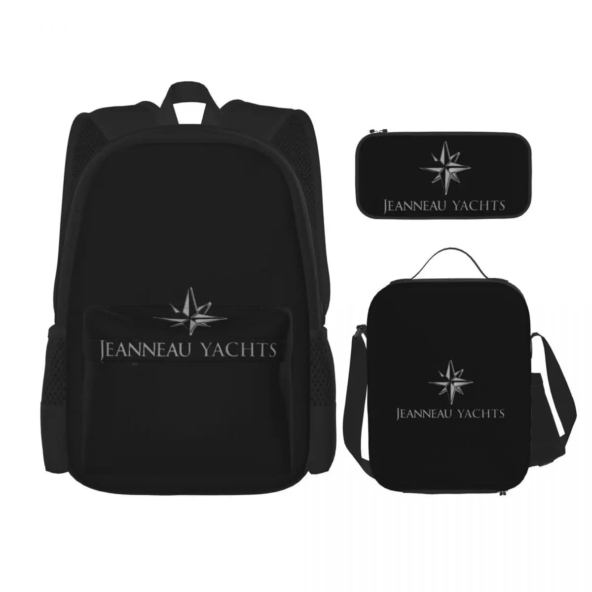 Zaini Jeanneau Yachts per ragazzi e ragazze, borsa per libri, borse da scuola per bambini, zaino per bambini, borsa per il pranzo, borsa per penne, set da tre pezzi