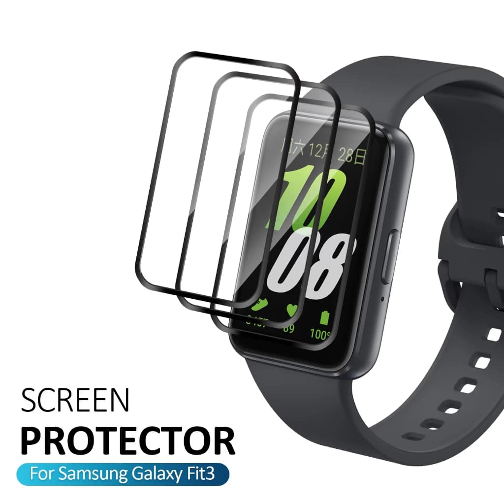 Pellicola protettiva per schermo curvo da 3 pezzi per Samsung Galaxy Fit 3 Pellicola protettiva per schermo per Galaxy Fit3 Pellicola protettiva morbida non in vetro