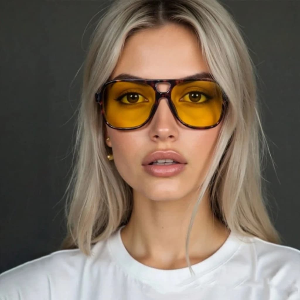 Nuovi Occhiali da Sole Vintage Classici di Design con Doppio Ponte Stile Pilota per Donna e Uomo, Occhiali da Sole di Lusso con Montatura Grande, Protezione UV400