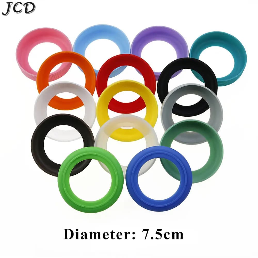 JCD 7.5cm Bottom Cup Cover In Silicone Threaded Sheath Wear Resistant Protective Case for Non-slip Water Bottle