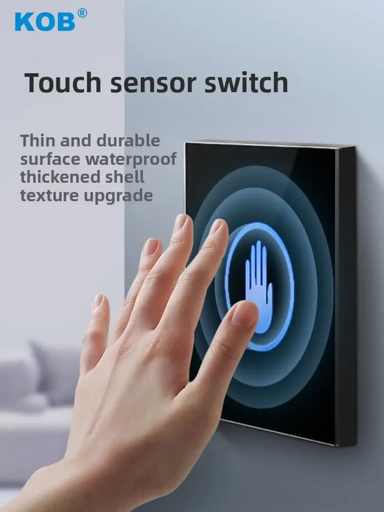 Interruttore di controllo accessi KOB, pulsante di uscita, pannello in vetro, sensore tattile, induzione a infrarossi, porta automatica, interruttore wireless