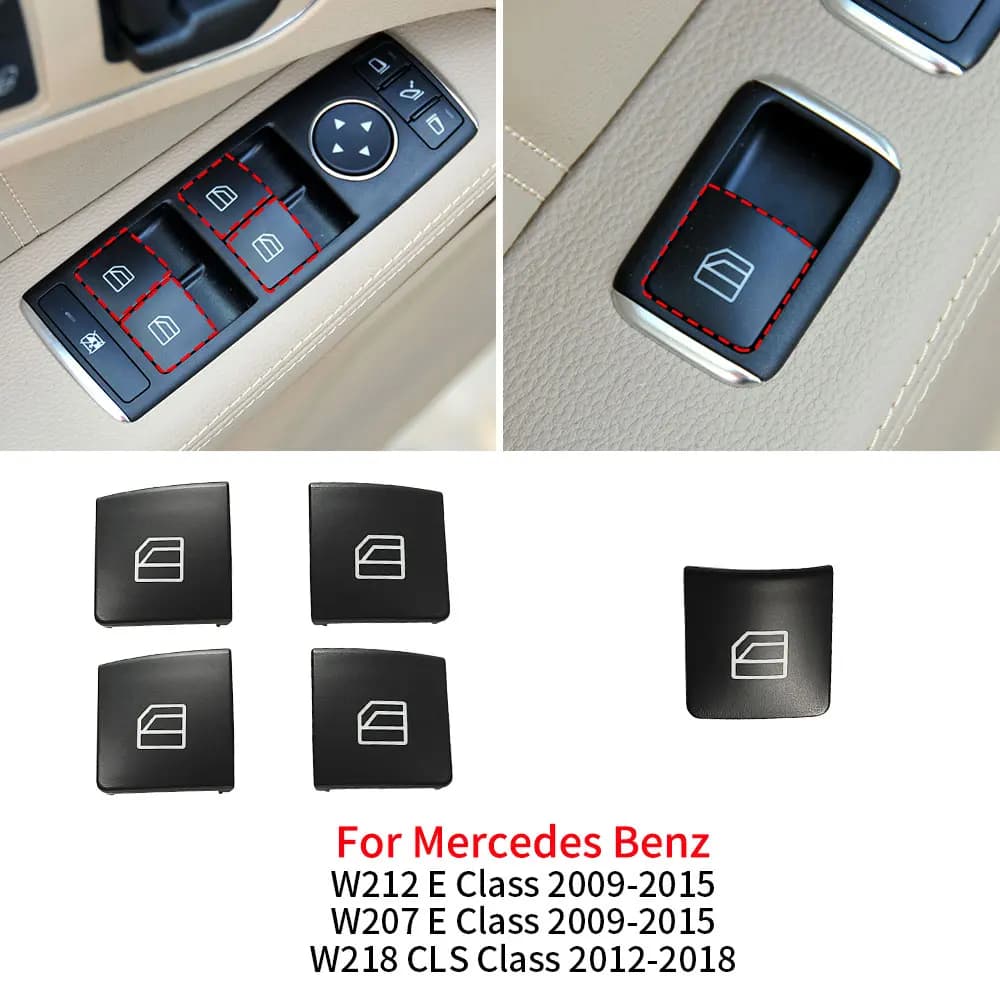 Per Mercedes W212 W207 W218 interruttore alzacristallo elettrico per auto pulsante coperchio accessorio per Benz E CLS classe Coupe E200 E260 E300 CLS320