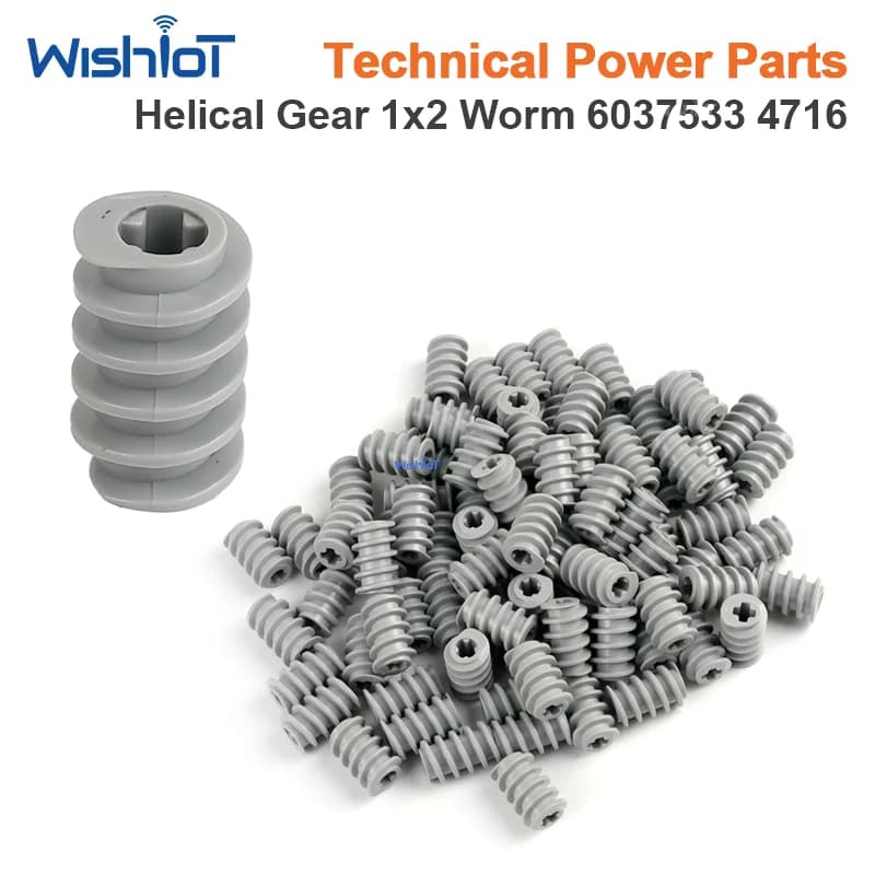 4716 Technical MOC Parts 1x2 Worm Gear 6037533 Compatible Building Blocks Bricks DIY Educational Toys Engineering Accessories