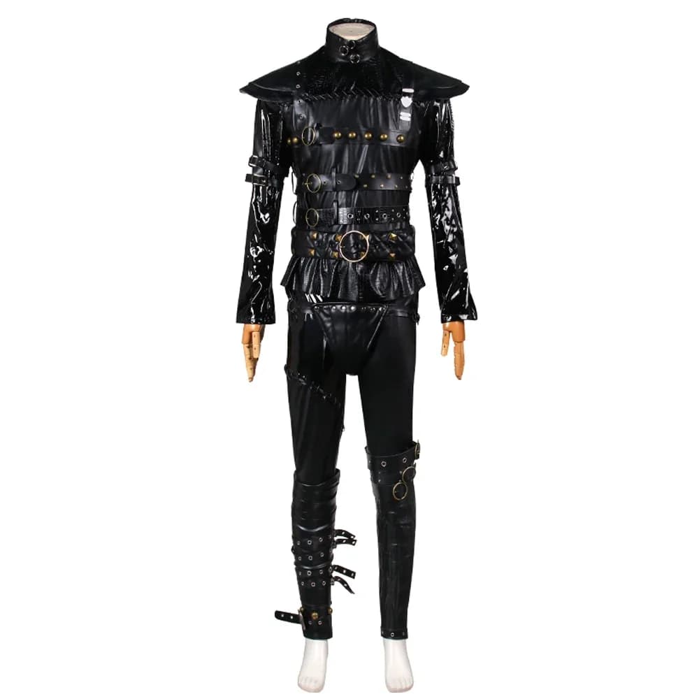 Edward Scissorhands Cosplay Costume Custom Made Full Set