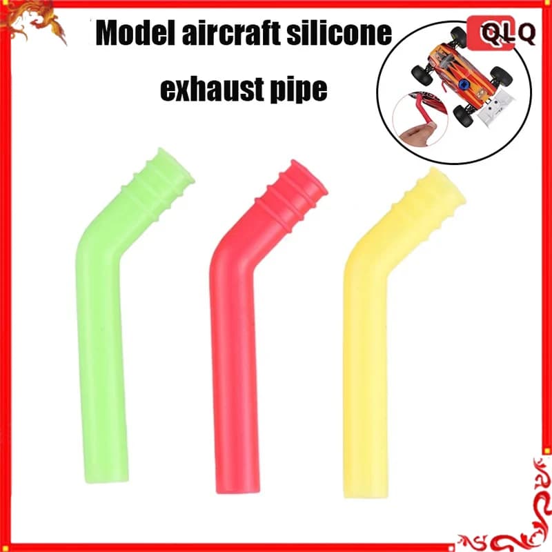 10 Pezzi Tubo di Scarico in Silicone per Elicottero RC, Resistente alle Alte Temperature e all'Olio, Accessori per Modelli di Aerei