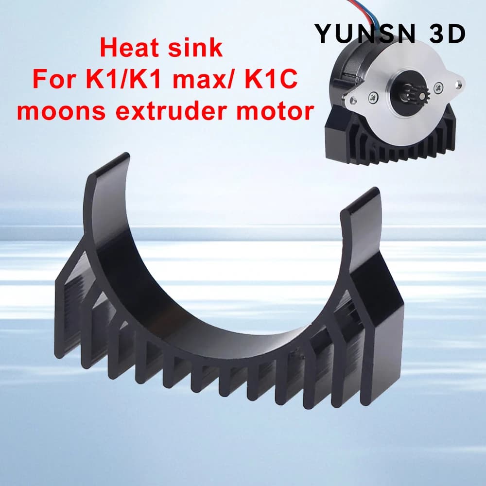 Dissipatore di calore motore interamente in metallo per estrusori K1 K1max K1c per impedire il surriscaldamento del motore per le parti della stampante 3D Creality K1