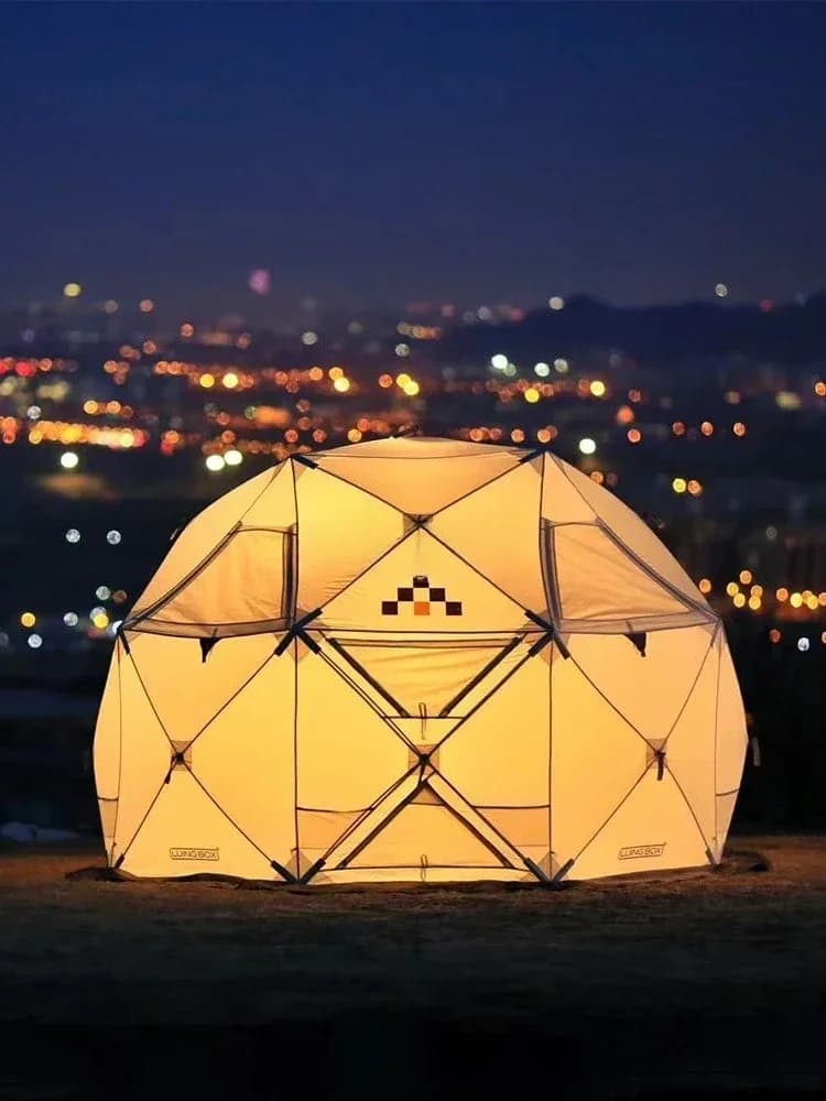 Tenda a cupola per esterni, per campeggio notturno, telo impermeabile ispessito per picnic