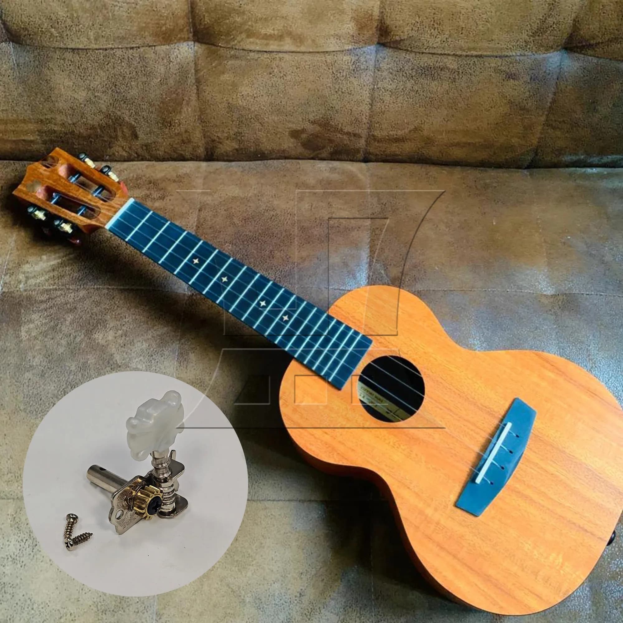 Yibuy 6 pz. Meccaniche per Ukulele adatte per l'accordatura dell'ukulele