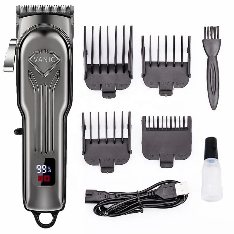 Kit Professionale per Tosatura Elettrica di Cani, Pettine e Spazzola Ecologici e Sostenibili per la Cura del Pelo