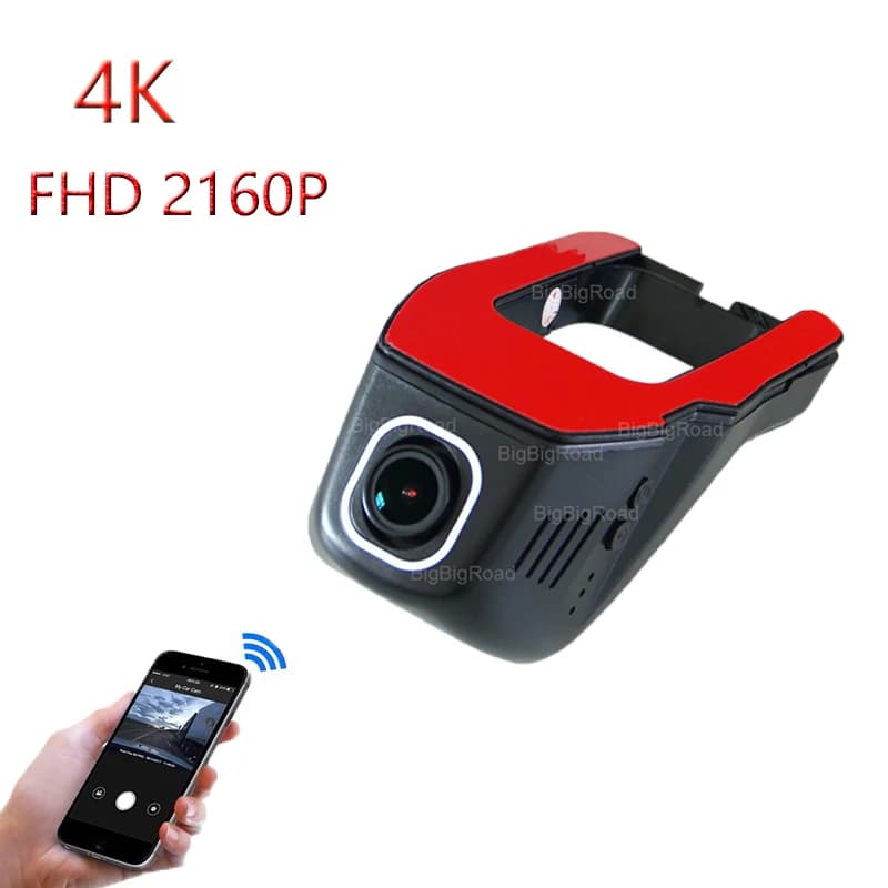 For Acura CDX TLX-L RDX MDX NSX TLX Integra ILX RLX TLX TL ZDX Auto Dash Cam Control 4K Auto Wifi DVR Camera Box Black